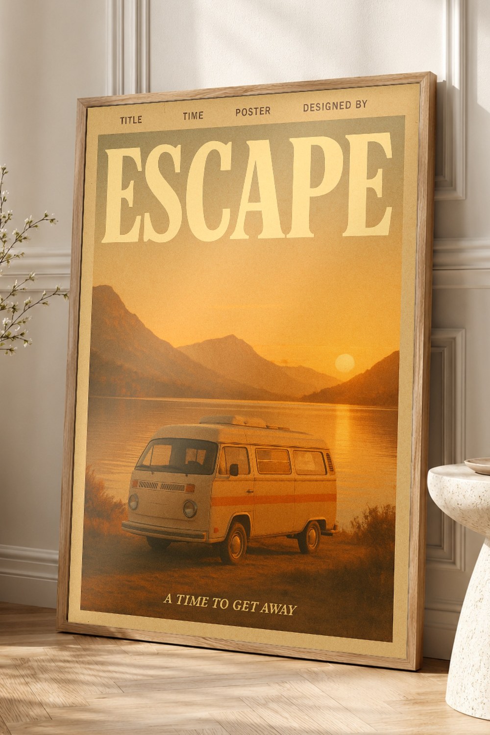Escape Retro Poster