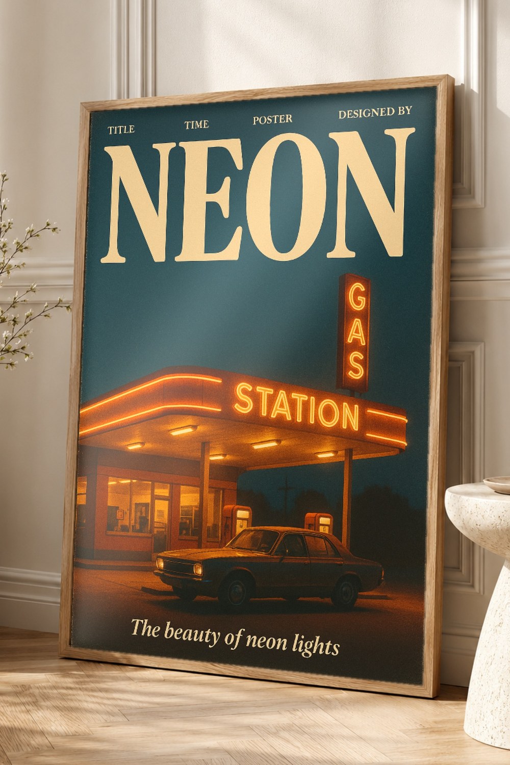 Neon Retro Poster