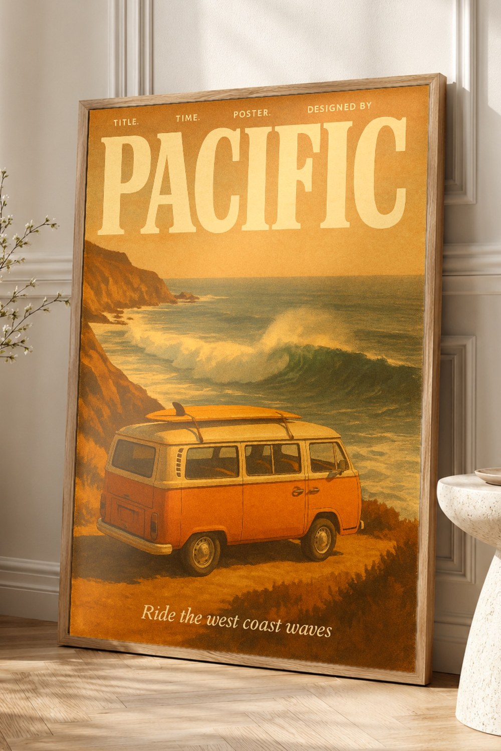 Pacific Retro Poster