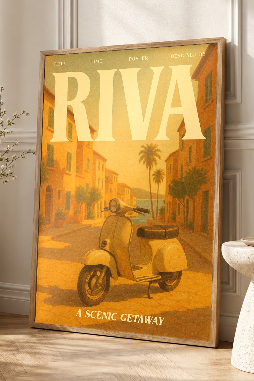 Riva Retro Poster