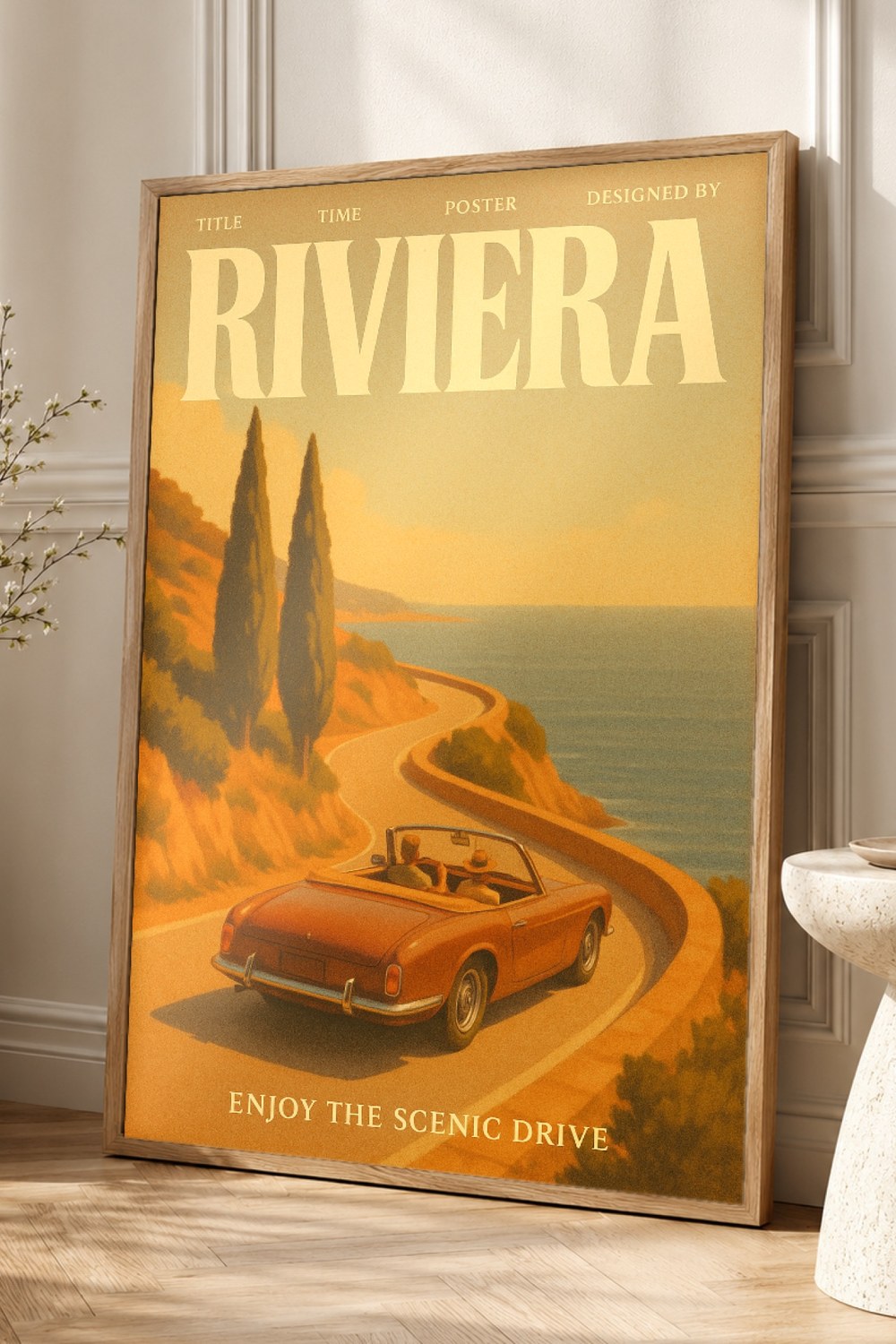 Riviera Retro Poster