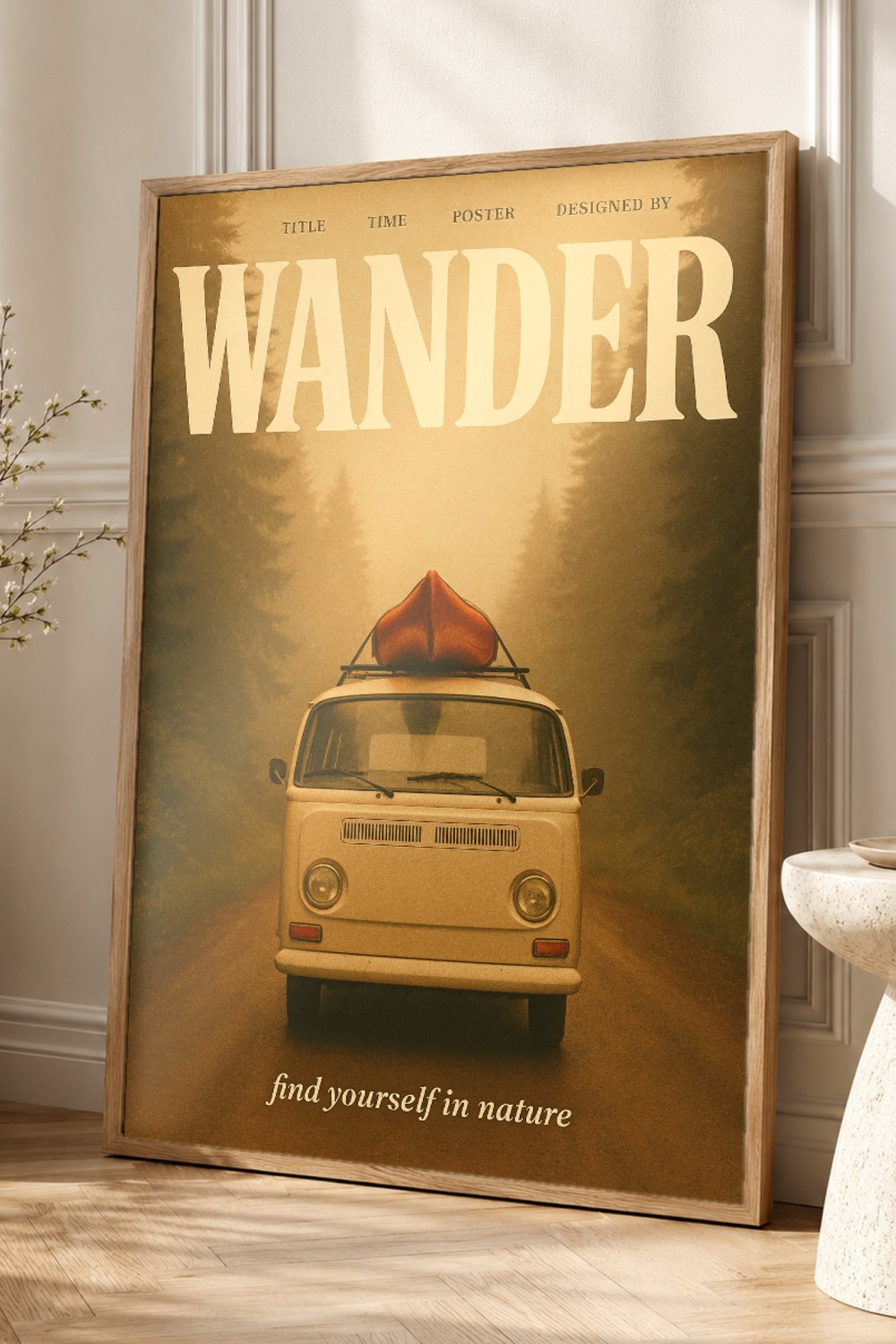 Wander Retro Poster