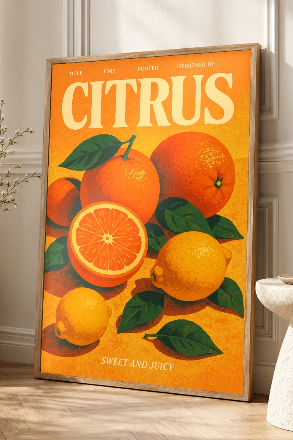 Citrus Retro Poster