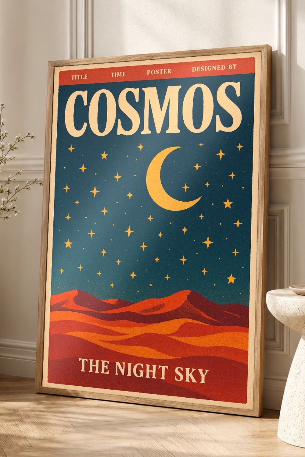 Cosmos Retro Poster