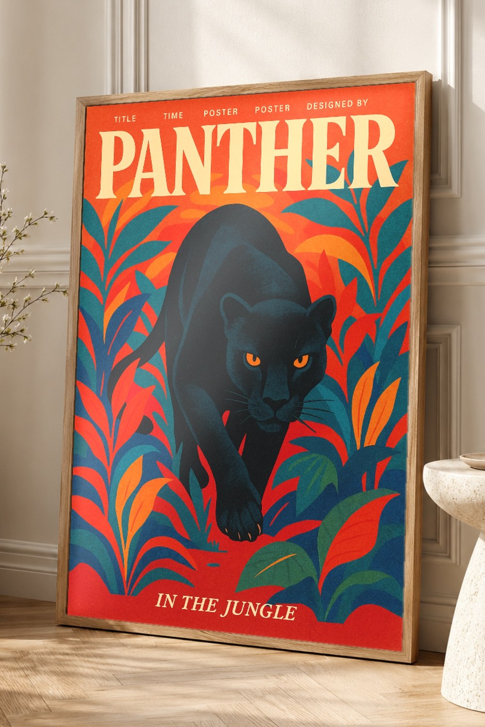 Panther Retro Poster