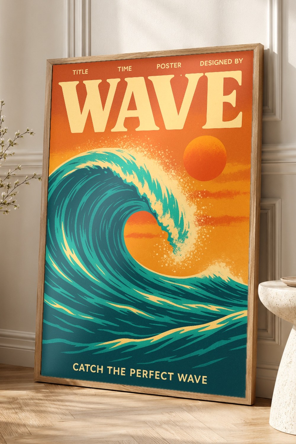 Wave Retro Poster