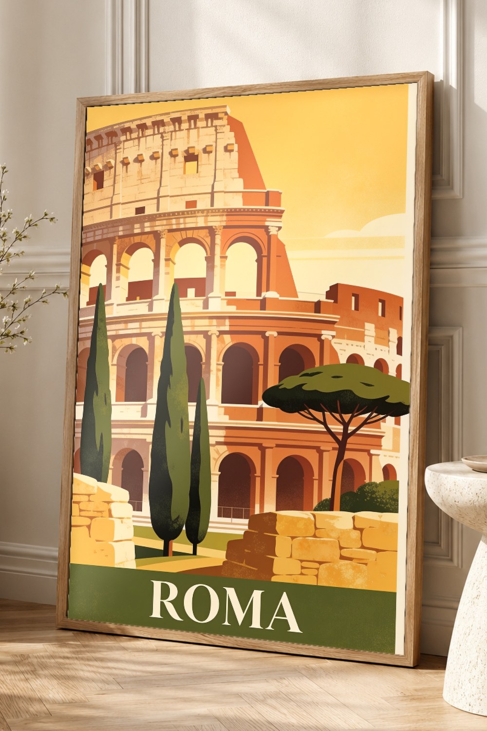 Rome Vintage Travel Poster
