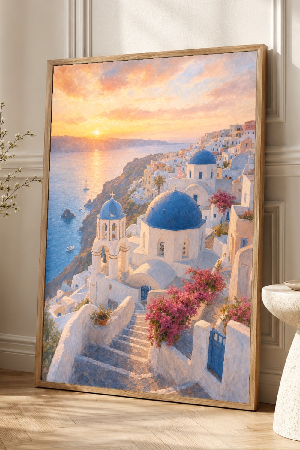 Santorini Travel Poster