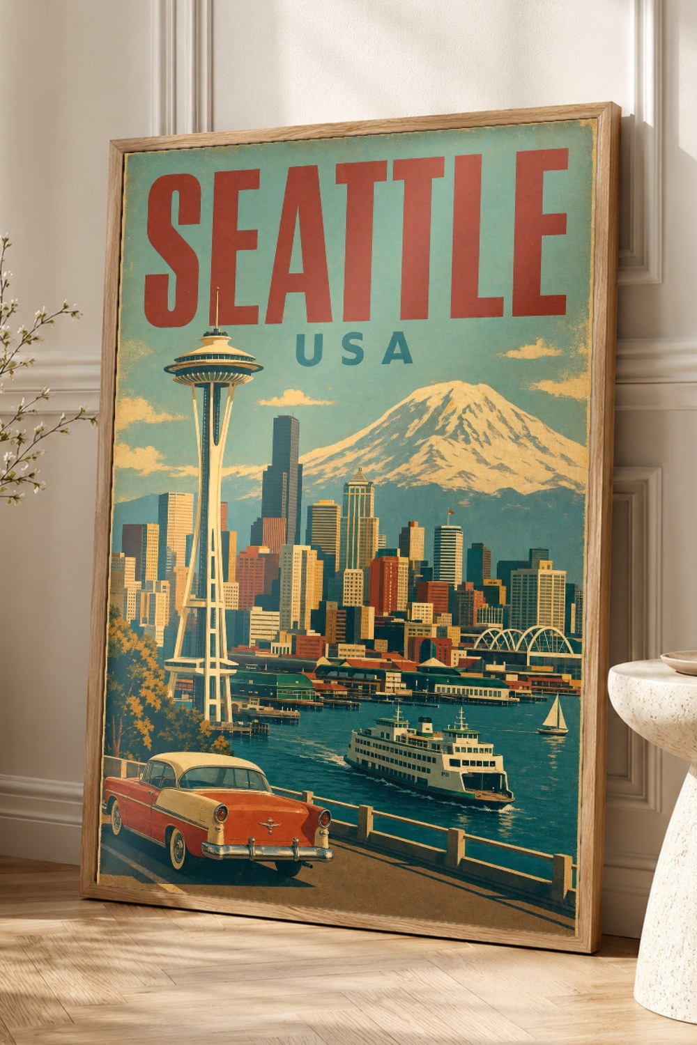 Seattle Travel Poster