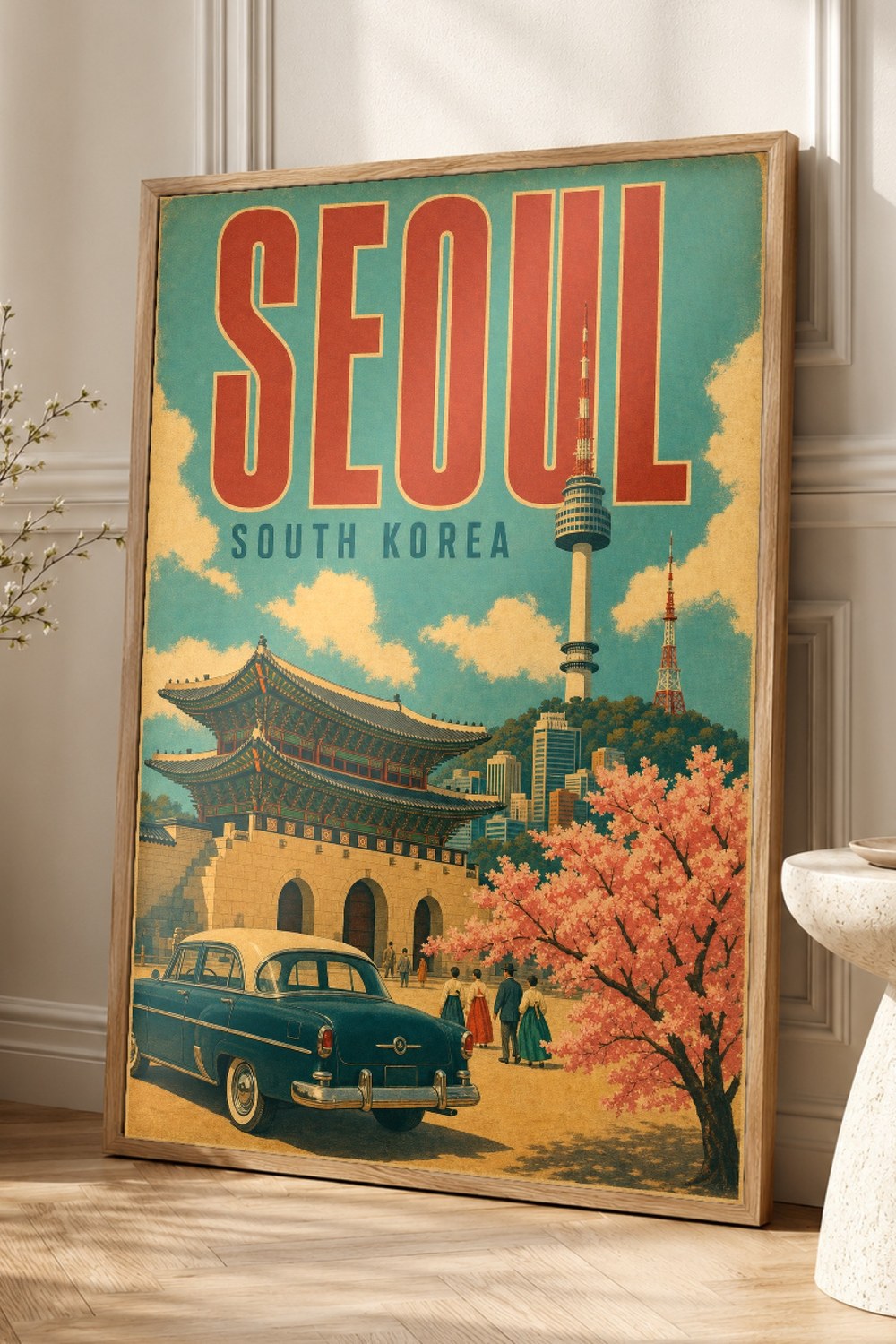 Seoul Travel Poster
