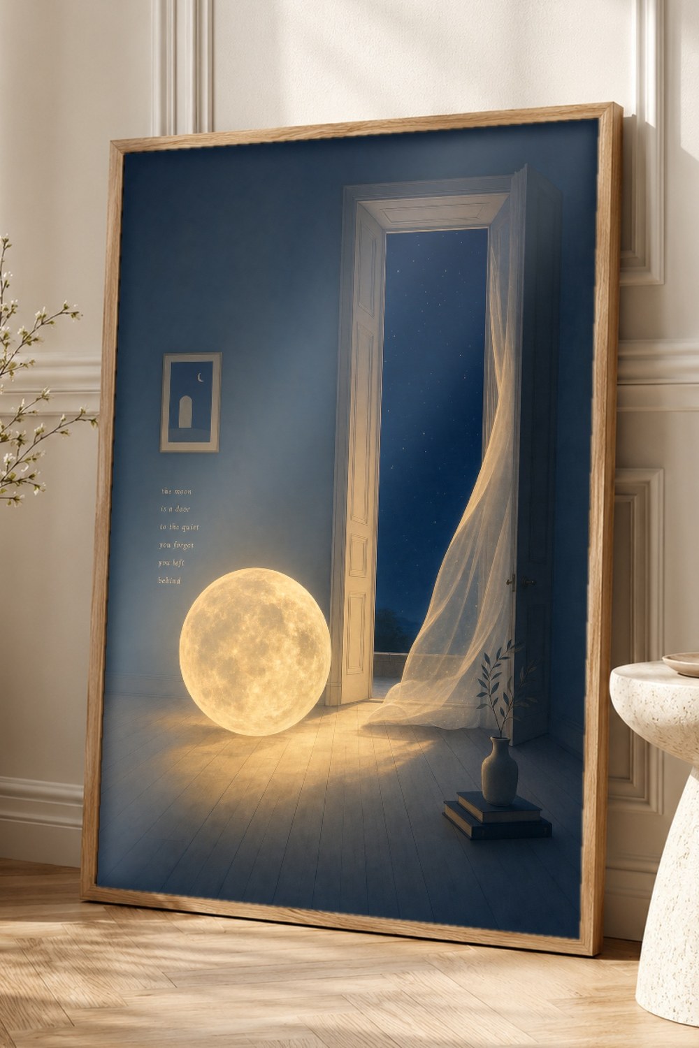 Surreal Moon Wall Art Print