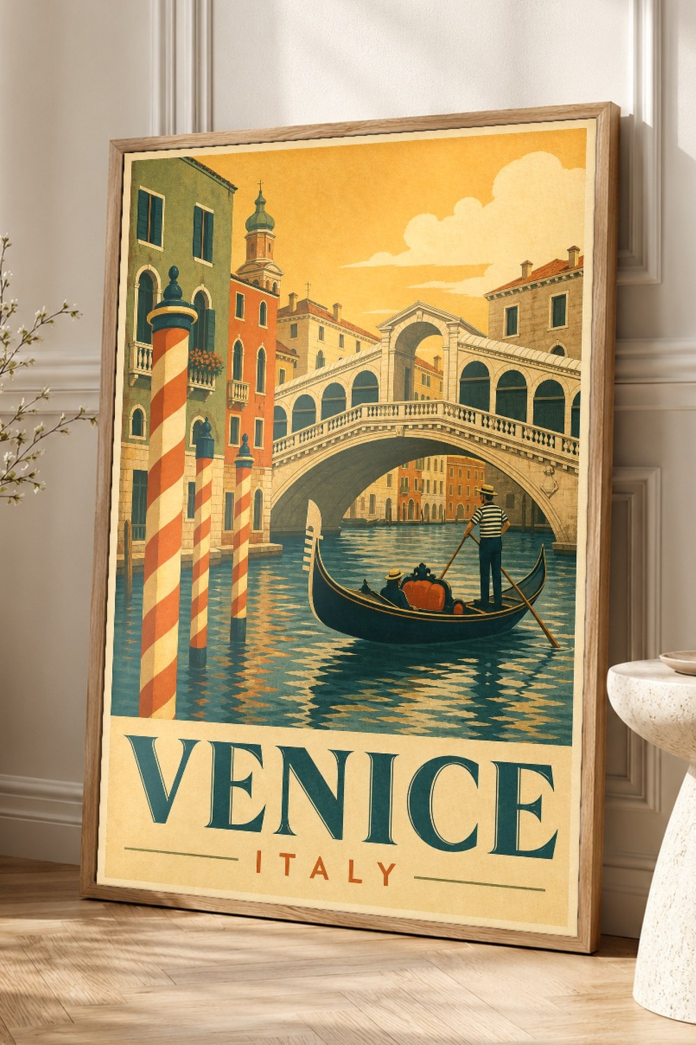 Venice Gondola Vintage 70S