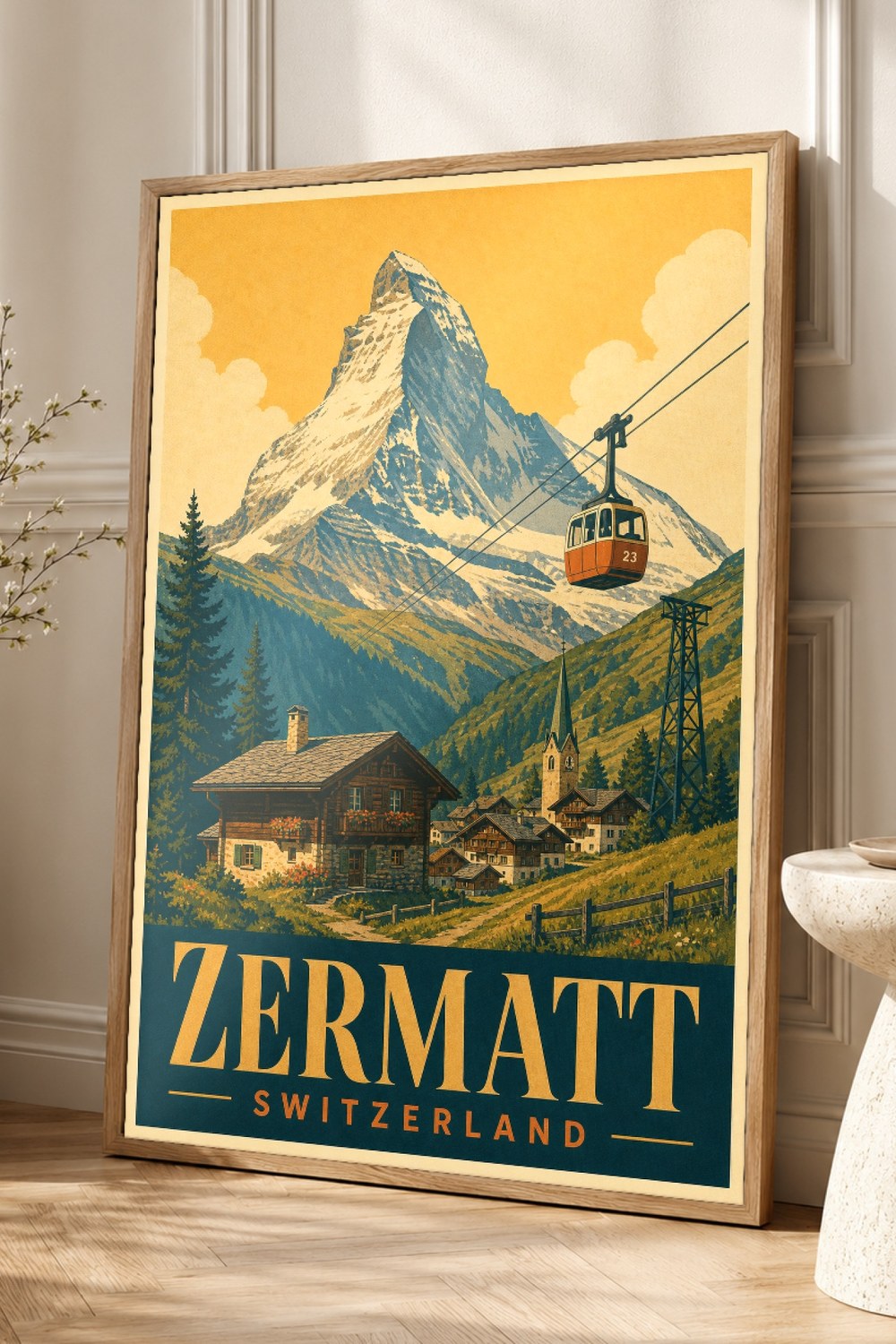 Zermatt Matterhorn Vintage 70S